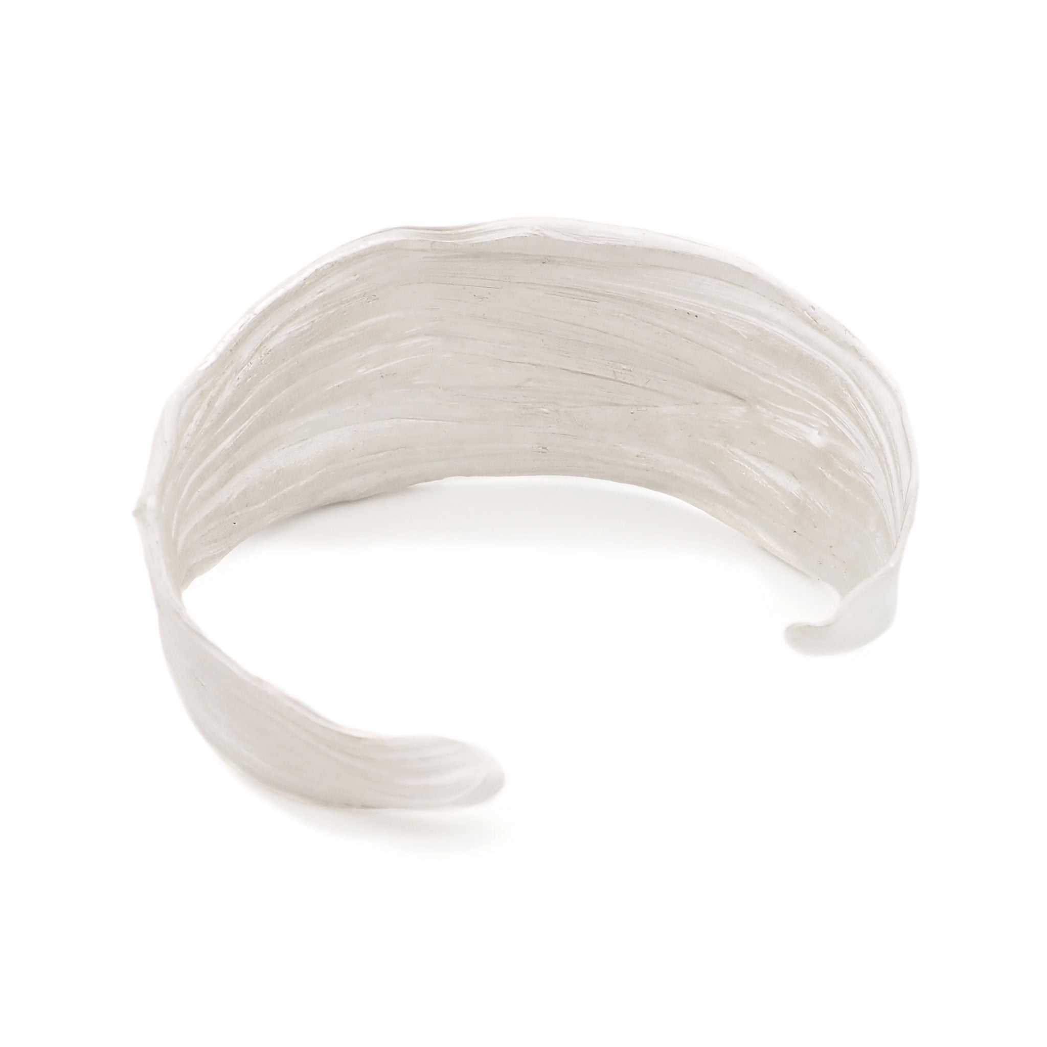 Sterling Silver and 24ct Gold Ripple Cuff Bracelet